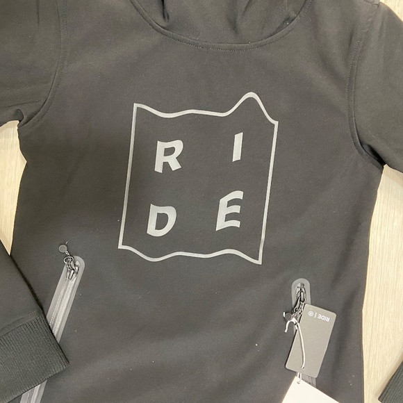 Ride Snowboard Warp Softshell Black Sweatshirt Mens Small - Picture 2 of 12